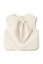 【アルアバイル/allureville】の【Loulou Willoughby】サテンリボンブラウス 人気、トレンドファッション・服の通販 founy(ファニー) ファッション Fashion レディースファッション Fashion for Women トップス・カットソー Cut & Sew Tops キャミソール&ノースリーブ Camisoles & Sleeveless Tops シャツ・ブラウス・オフィスカジュアル Elegant Blouses & Button-Ups 2025年 2025 2025-2026秋冬・A/W Autumn/Winter 2025–26 AW25–26 コンパクト Compact, Small Size サテン Satin, Glossy Fabric シンプル Simple, Minimal スカーフ Scarf, Neckwear ノースリーブ Sleeveless, No-Sleeve ファブリック Fabric, Textile フォルム Silhouette, Form ボトム Bottoms, Lower Wear リボン Ribbon, Bow A/W・秋冬 Autumn/Winter thumbnail ホワイト系|ID: prp329100004604814 ipo3291000000032770380