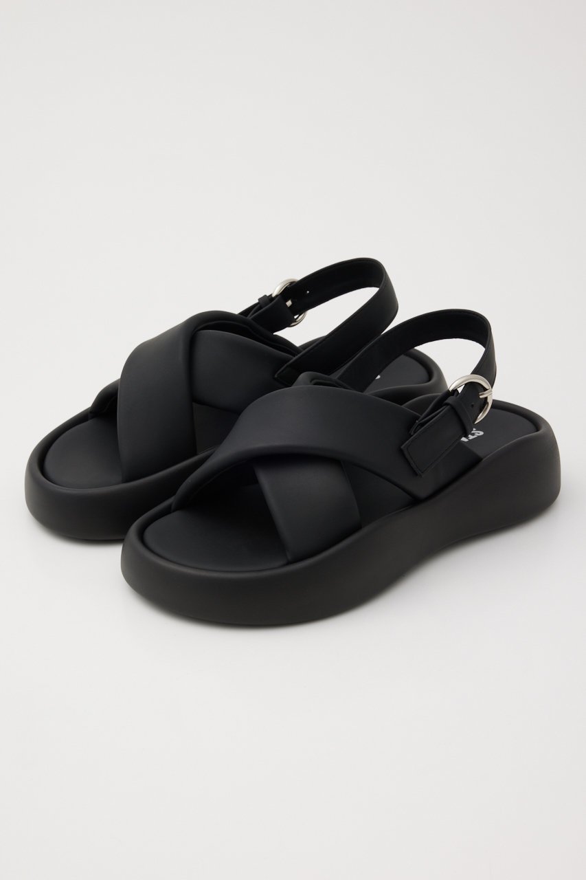 【スタッカート/STACCATO】のペインクリームプラットフォームサンダル 人気、トレンドファッション・服の通販 founy(ファニー) 　ファッション　Fashion　レディースファッション　Fashion for Women　サンダル　Sandals, Summer Shoes　ソックス　Socks, Hosiery　フォルム　Silhouette, Form　厚底　Platform Shoes　 other-1|ID: prp329100004604836 ipo3291000000032770858