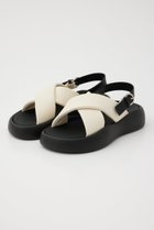 【スタッカート/STACCATO】のペインクリームプラットフォームサンダル 人気、トレンドファッション・服の通販 founy(ファニー) ファッション Fashion レディースファッション Fashion for Women サンダル Sandals, Summer Shoes ソックス Socks, Hosiery フォルム Silhouette, Form 厚底 Platform Shoes thumbnail ホワイト|ID: prp329100004604836 ipo3291000000032770861