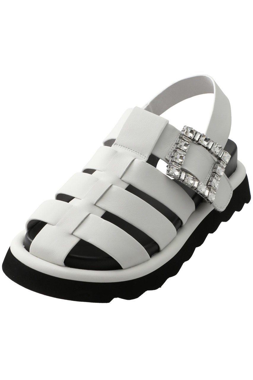 【スタッカート/STACCATO】のラキアバックルグルカサンダル インテリア・キッズ・メンズ・レディースファッション・服の通販 founy(ファニー) 　ファッション　Fashion　レディースファッション　Fashion for Women　バッグ　Bags　エレガント 上品　Elegant　サンダル　Sandals, Summer Shoes　ストーン　Stone, Gem-Like　ホワイト|ID: prp329100004604856 ipo3291000000034940741