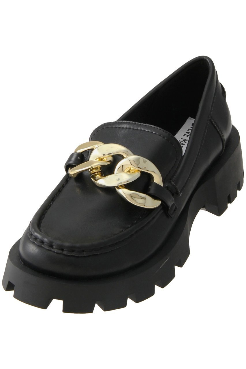 【スティーブマデン/STEVE MADDEN】のMIX UP 厚底チェーンローファー インテリア・キッズ・メンズ・レディースファッション・服の通販 founy(ファニー) 　ファッション　Fashion　レディースファッション　Fashion for Women　クラシック　Classic, Timeless Style　シューズ　Shoes, Footwear　チェーン　Chain, Chain Strap　フラット　Flat, Flat Shoes　厚底　Platform Shoes　ブラック|ID: prp329100004604973 ipo3291000000032773319