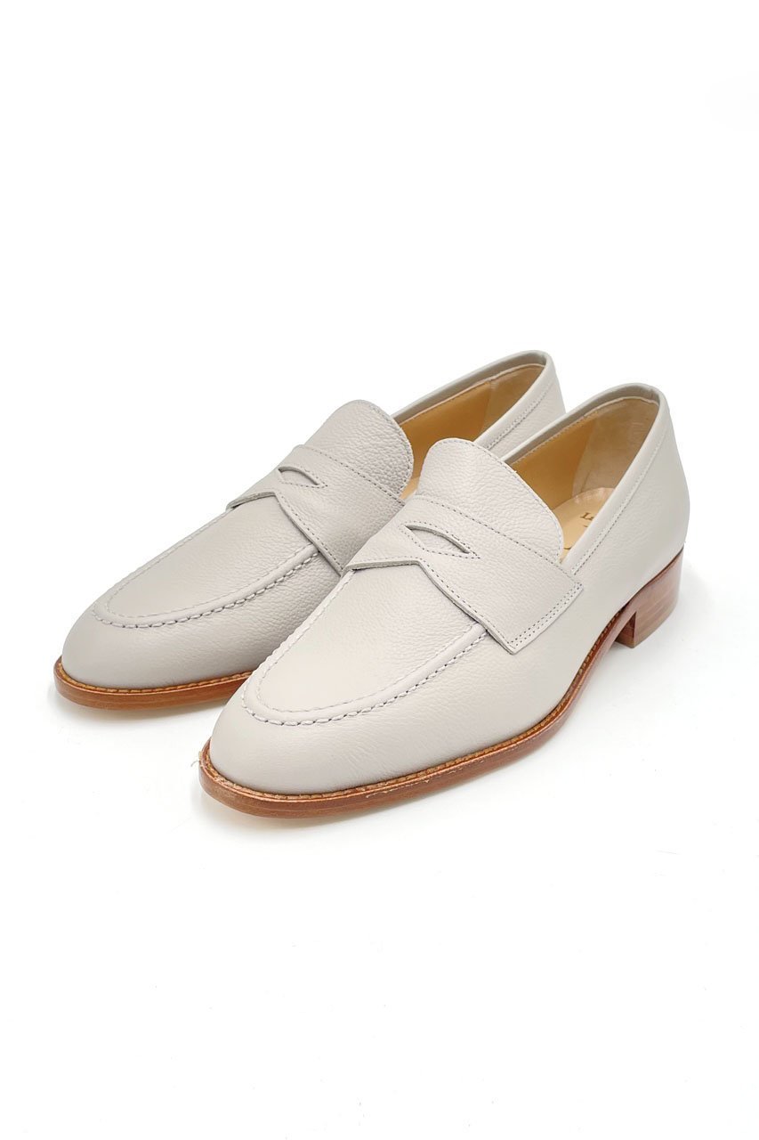 【ルカグロッシ/LucaGrossi】のコインローファー インテリア・キッズ・メンズ・レディースファッション・服の通販 founy(ファニー) 　ファッション　Fashion　レディースファッション　Fashion for Women　イタリア　Italy　シューズ　Shoes, Footwear　シンプル　Simple, Minimal　フラット　Flat, Flat Shoes　グレー|ID: prp329100004604999 ipo3291000000032774044