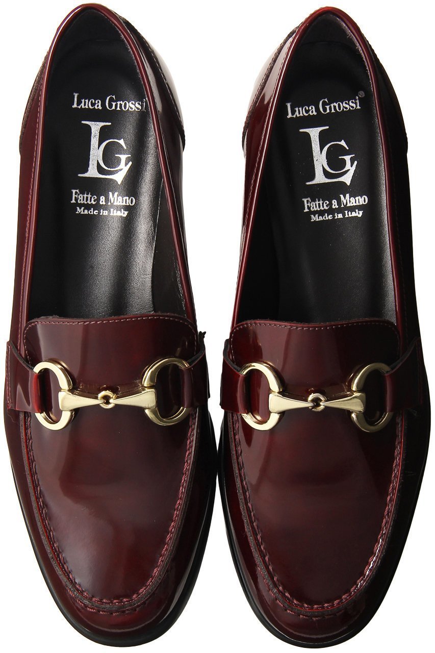 【ルカグロッシ/LucaGrossi】のビットローファー インテリア・キッズ・メンズ・レディースファッション・服の通販 founy(ファニー) 　ファッション　Fashion　レディースファッション　Fashion for Women　シューズ　Shoes, Footwear　フラット　Flat, Flat Shoes　エレガント 上品　Elegant　ボルドー|ID: prp329100004605005 ipo3291000000032774271
