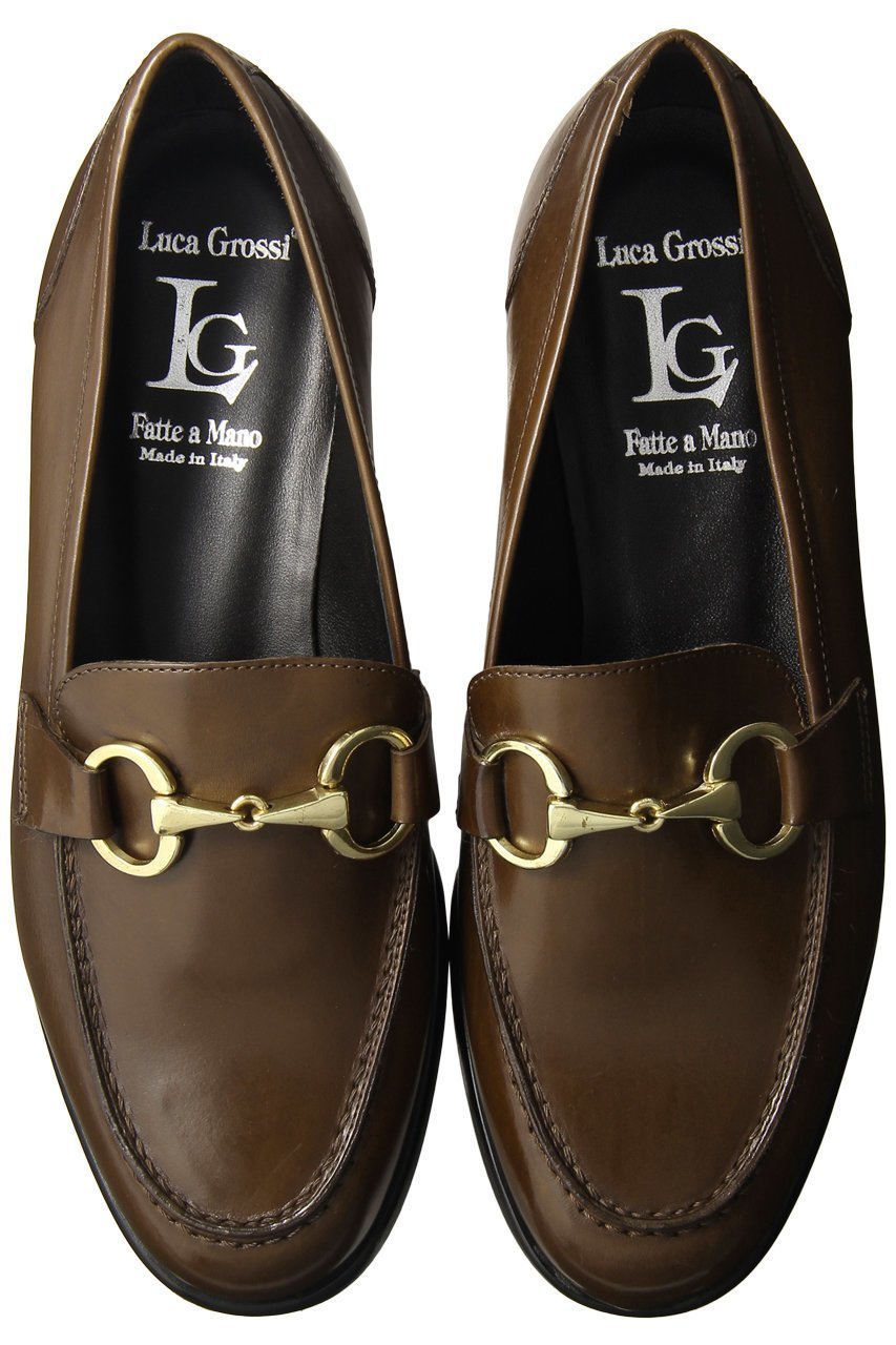 【ルカグロッシ/LucaGrossi】のビットローファー インテリア・キッズ・メンズ・レディースファッション・服の通販 founy(ファニー) 　ファッション　Fashion　レディースファッション　Fashion for Women　シューズ　Shoes, Footwear　フラット　Flat, Flat Shoes　エレガント 上品　Elegant　カーキ|ID: prp329100004605005 ipo3291000000032774272