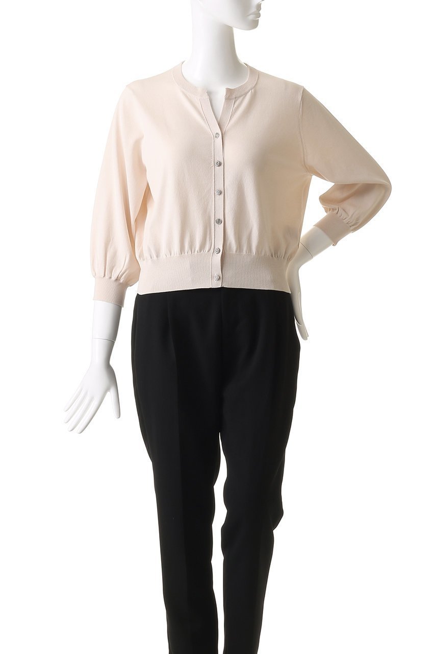 【アナイ/ANAYI】のキーネックアソート釦カーディガン 人気、トレンドファッション・服の通販 founy(ファニー) ファッション Fashion レディースファッション Fashion for Women トップス・カットソー Cut & Sew Tops ニット Knit Tops & Sweaters カーディガン・羽織り Layered Style Cardigans カーディガン Cardigan, Knitwear シアー Sheer, See-Through スリット Slit, Slit Detail エレガント 上品 Elegant other-2|ID: prp329100004605456 ipo3291000000032786147