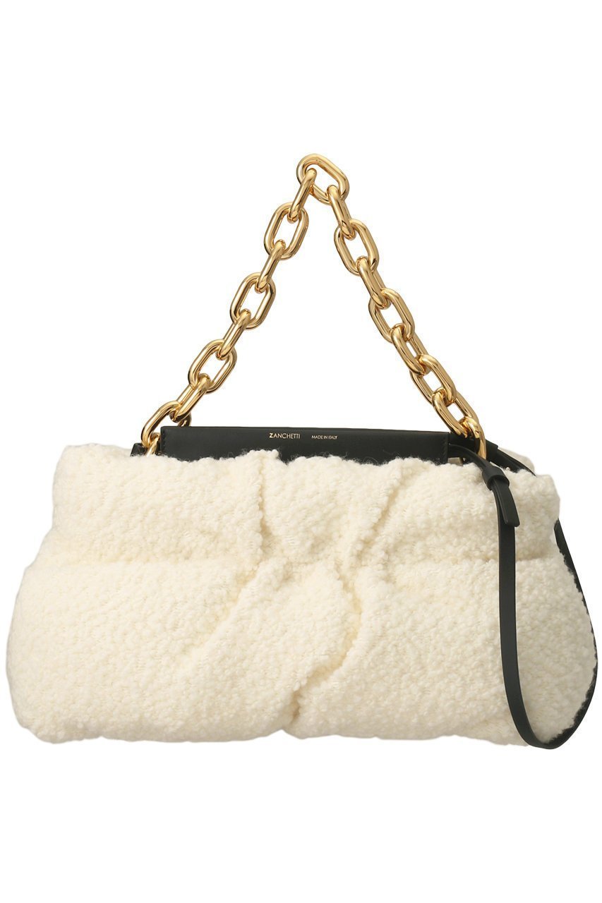 【ザンチェッティ/ZANCHETTI】のAMLETO CHAIN PUFFY (BOUCLE FABRIC) インテリア・キッズ・メンズ・レディースファッション・服の通販 founy(ファニー) 　ファッション　Fashion　レディースファッション　Fashion for Women　バッグ　Bags　クラッチ　Clutch, Clutch Bag　チェーン　Chain, Chain Strap　モコモコ　Fuzzy, Fluffy　定番　Standard, Basic Item　A/W・秋冬　Autumn/Winter　クリーム|ID: prp329100004605531 ipo3291000000032789309