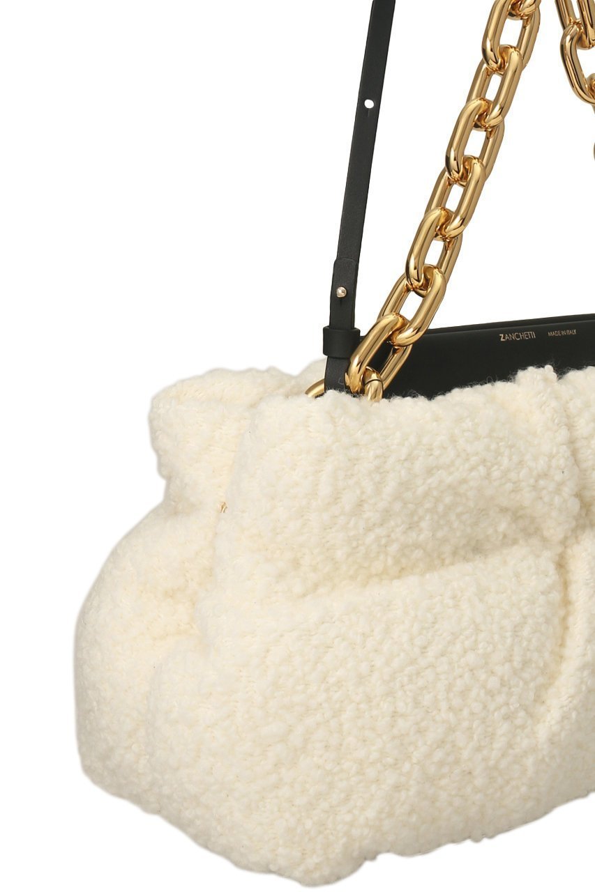 【ザンチェッティ/ZANCHETTI】のAMLETO CHAIN PUFFY (BOUCLE FABRIC) 人気、トレンドファッション・服の通販 founy(ファニー) 　ファッション　Fashion　レディースファッション　Fashion for Women　バッグ　Bags　クラッチ　Clutch, Clutch Bag　チェーン　Chain, Chain Strap　モコモコ　Fuzzy, Fluffy　定番　Standard, Basic Item　A/W・秋冬　Autumn/Winter　other-5|ID: prp329100004605531 ipo3291000000032789321