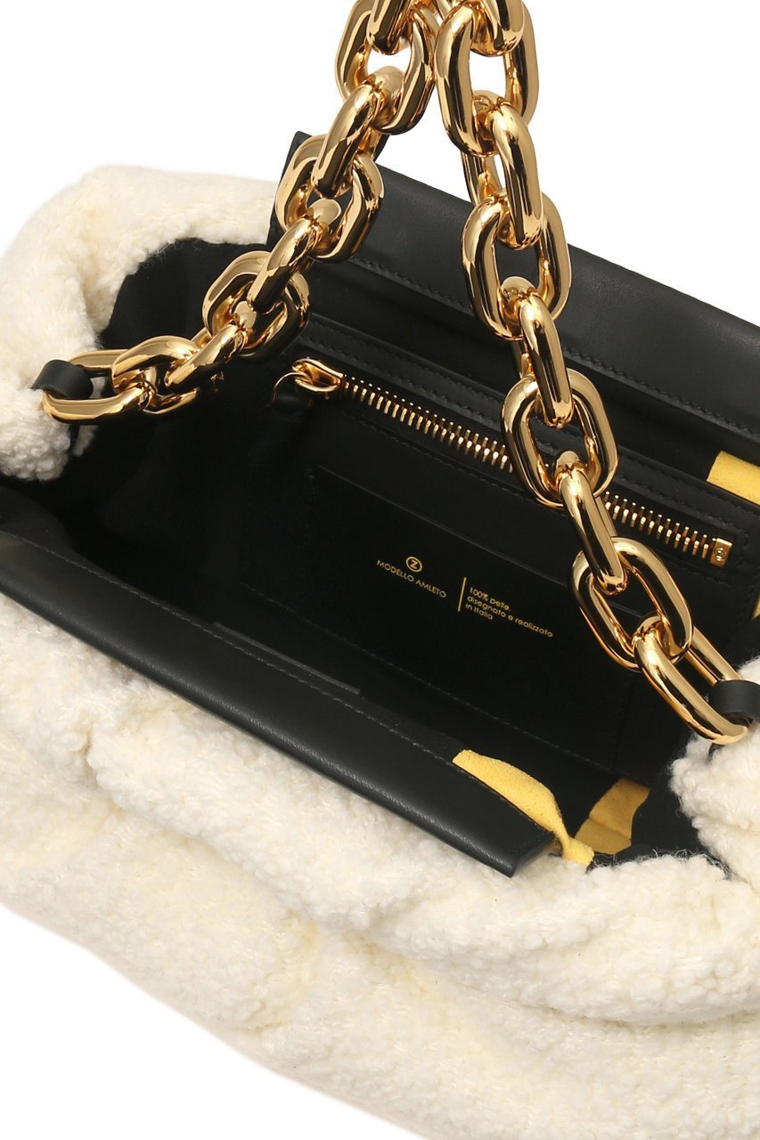 【ザンチェッティ/ZANCHETTI】のAMLETO CHAIN PUFFY (BOUCLE FABRIC) 人気、トレンドファッション・服の通販 founy(ファニー) 　ファッション　Fashion　レディースファッション　Fashion for Women　バッグ　Bags　クラッチ　Clutch, Clutch Bag　チェーン　Chain, Chain Strap　モコモコ　Fuzzy, Fluffy　定番　Standard, Basic Item　A/W・秋冬　Autumn/Winter　other-6|ID: prp329100004605531 ipo3291000000035873685