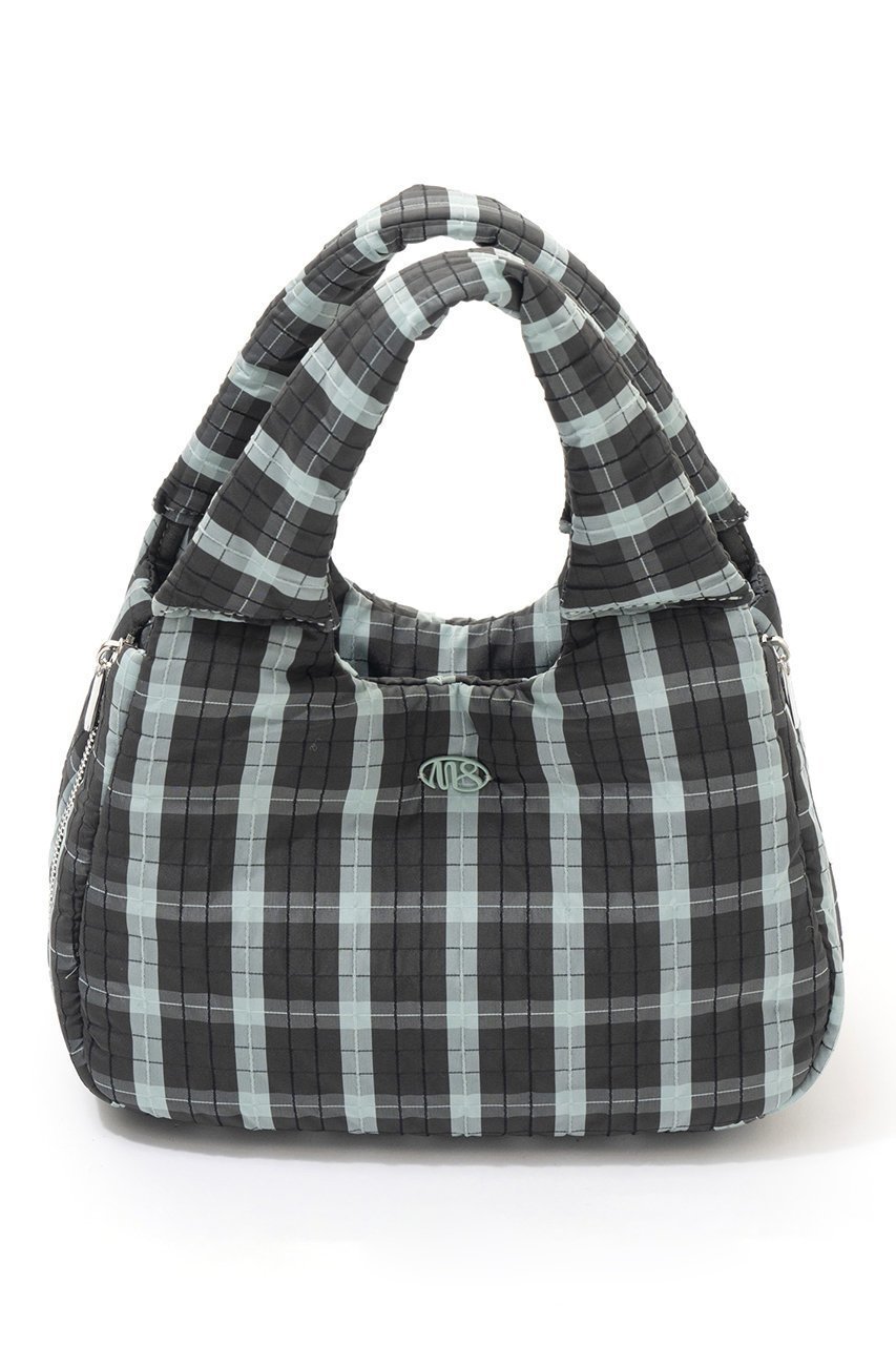 【メゾンスペシャル/MAISON SPECIAL】のPuffer Mini Tote Bag/パッファーミニトートバッグ インテリア・キッズ・メンズ・レディースファッション・服の通販 founy(ファニー) 　ファッション　Fashion　レディースファッション　Fashion for Women　バッグ　Bags　おすすめ　Recommended / Our Picks　ショルダー　Shoulder, Shoulder Strap　タフタ　Taffeta, Structured Fabric　チェック　Check, Plaid, Tartan　ブルゾン　Blouson, Bomber Jacket　ワッシャー　Washer, Crinkled Finish　GRN(グリーン)|ID: prp329100004605549 ipo3291000000032790646