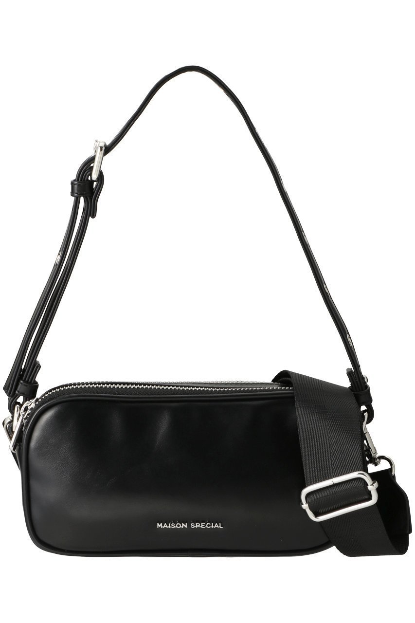 【メゾンスペシャル/MAISON SPECIAL】のDouble Zipper Bag/ダブルファスナーバッグ 人気、トレンドファッション・服の通販 founy(ファニー) 　ファッション　Fashion　レディースファッション　Fashion for Women　バッグ　Bags　アイレット　Eyelet Lace　コンパクト　Compact, Small Size　ショルダー　Shoulder, Shoulder Strap　シンプル　Simple, Minimal　スマホ　Smartphone, Mobile Device　ダブル　Double, Double-Breasted　デニム　Denim, Jeans Material　トレンド　Trend, Trending Now　バランス　Balance, Style Balance　ポケット　Pocket, Pocket Detail　ポーチ　Pouch, Small Case　リアル　Real, Realistic　エレガント 上品　Elegant　 other-1|ID: prp329100004605561 ipo3291000000032791148