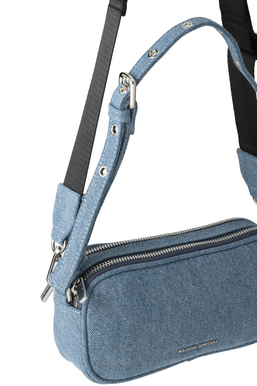 【メゾンスペシャル/MAISON SPECIAL】のDouble Zipper Bag/ダブルファスナーバッグ 人気、トレンドファッション・服の通販 founy(ファニー) 　ファッション　Fashion　レディースファッション　Fashion for Women　バッグ　Bags　アイレット　Eyelet Lace　コンパクト　Compact, Small Size　ショルダー　Shoulder, Shoulder Strap　シンプル　Simple, Minimal　スマホ　Smartphone, Mobile Device　ダブル　Double, Double-Breasted　デニム　Denim, Jeans Material　トレンド　Trend, Trending Now　バランス　Balance, Style Balance　ポケット　Pocket, Pocket Detail　ポーチ　Pouch, Small Case　リアル　Real, Realistic　エレガント 上品　Elegant　other-4|ID: prp329100004605561 ipo3291000000032791165