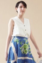 【マルティニーク/martinique】のVネックノースリーブ(セットアップ可) ホワイト|ID: prp329100004605586 ipo3291000000032792459