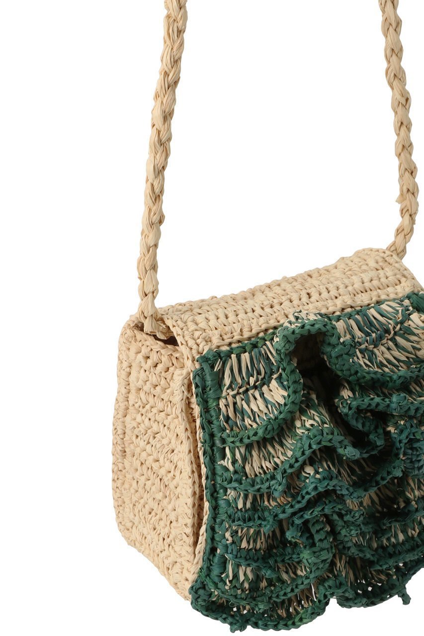 【プレインピープル/PLAIN PEOPLE】の【MAISON N.H PARIS】ミニショルダーバッグ 人気、トレンドファッション・服の通販 founy(ファニー) 　ファッション　Fashion　レディースファッション　Fashion for Women　バッグ　Bags　アクセサリー　Fashion Accessories　コレクション　Collection, Seasonal Line　ショルダー　Shoulder, Shoulder Strap　フラップ　Flap, Flap Pocket　フリル　Frill, Ruffle　ラフィア　Raffia, Natural Straw　other-4|ID: prp329100004605610 ipo3291000000035041097