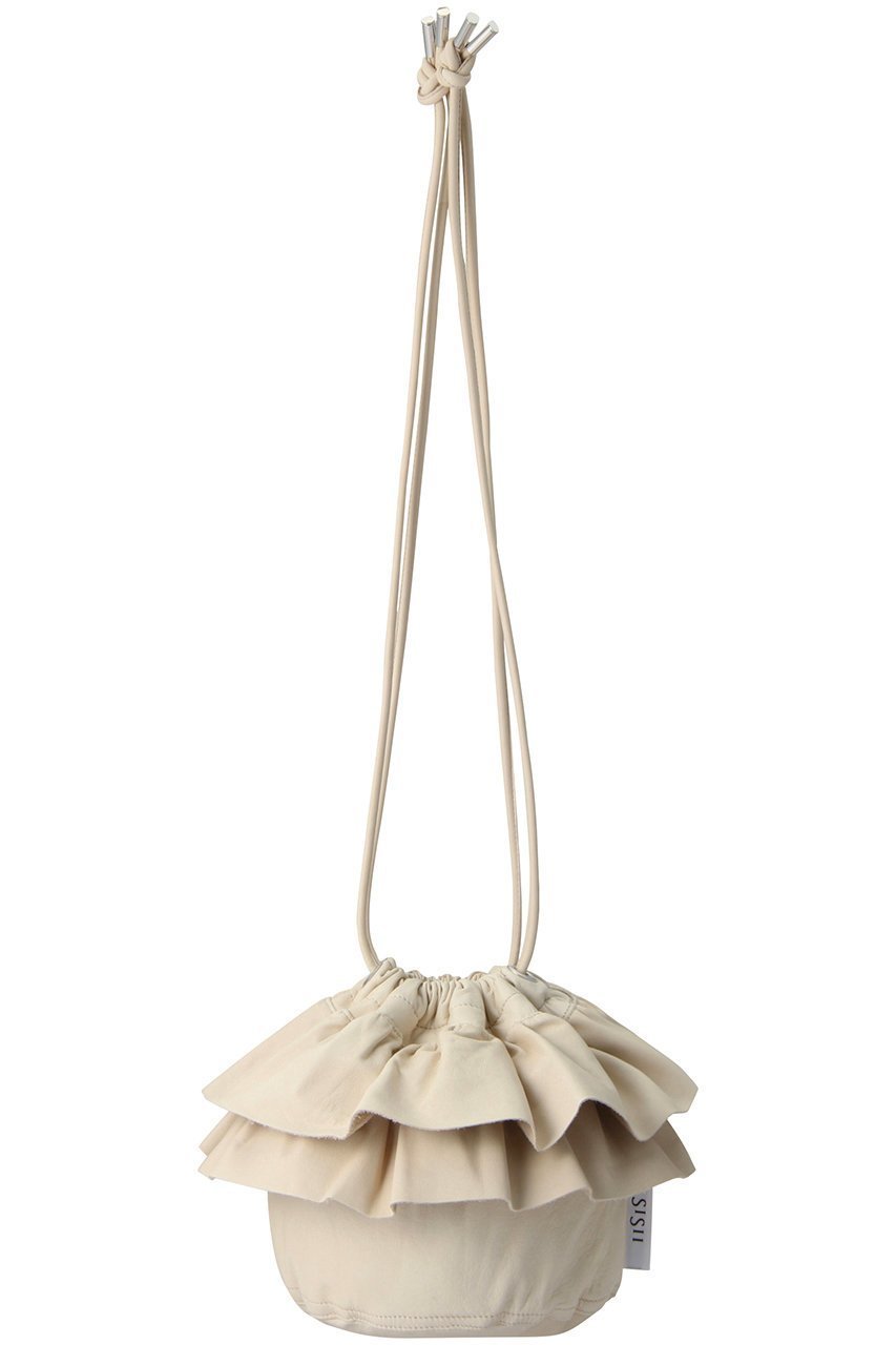 【シシ/sisii】のBudバッグ インテリア・キッズ・メンズ・レディースファッション・服の通販 founy(ファニー) 　ファッション　Fashion　レディースファッション　Fashion for Women　バッグ　Bags　フリル　Frill, Ruffle　ワンポイント　One Point, Statement Accent　夏　Summer　定番　Standard, Basic Item　巾着　Drawstring Bag, Kinchaku　春　Spring　S/S・春夏　SS, Spring/Summer, Warm Season　マカダミア|ID: prp329100004605634 ipo3291000000035105415
