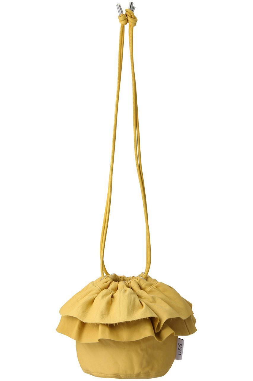 【シシ/sisii】のBudバッグ インテリア・キッズ・メンズ・レディースファッション・服の通販 founy(ファニー) 　ファッション　Fashion　レディースファッション　Fashion for Women　バッグ　Bags　フリル　Frill, Ruffle　ワンポイント　One Point, Statement Accent　夏　Summer　定番　Standard, Basic Item　巾着　Drawstring Bag, Kinchaku　春　Spring　S/S・春夏　SS, Spring/Summer, Warm Season　イエロー|ID: prp329100004605634 ipo3291000000035105417