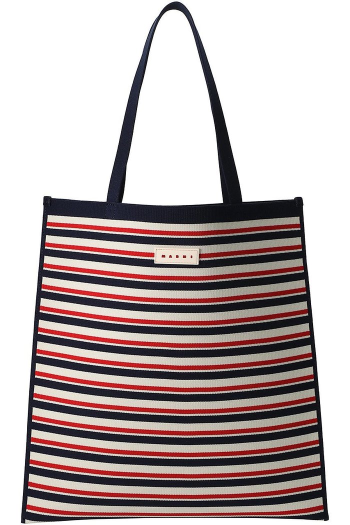 【マルニ/MARNI】のボーダーフラットトート インテリア・キッズ・メンズ・レディースファッション・服の通販 founy(ファニー) https://founy.com/ ファッション Fashion レディースファッション Fashion for Women バッグ Bags おすすめ Recommended / Our Picks コレクション Collection, Seasonal Line スクエア Square, Square Shape フラット Flat, Flat Shoes ボーダー Border, Stripe ビジネス 仕事 通勤 Business / Work / Commuting 旅行 Travel |ID: prp329100004605666 ipo3291000000032796805