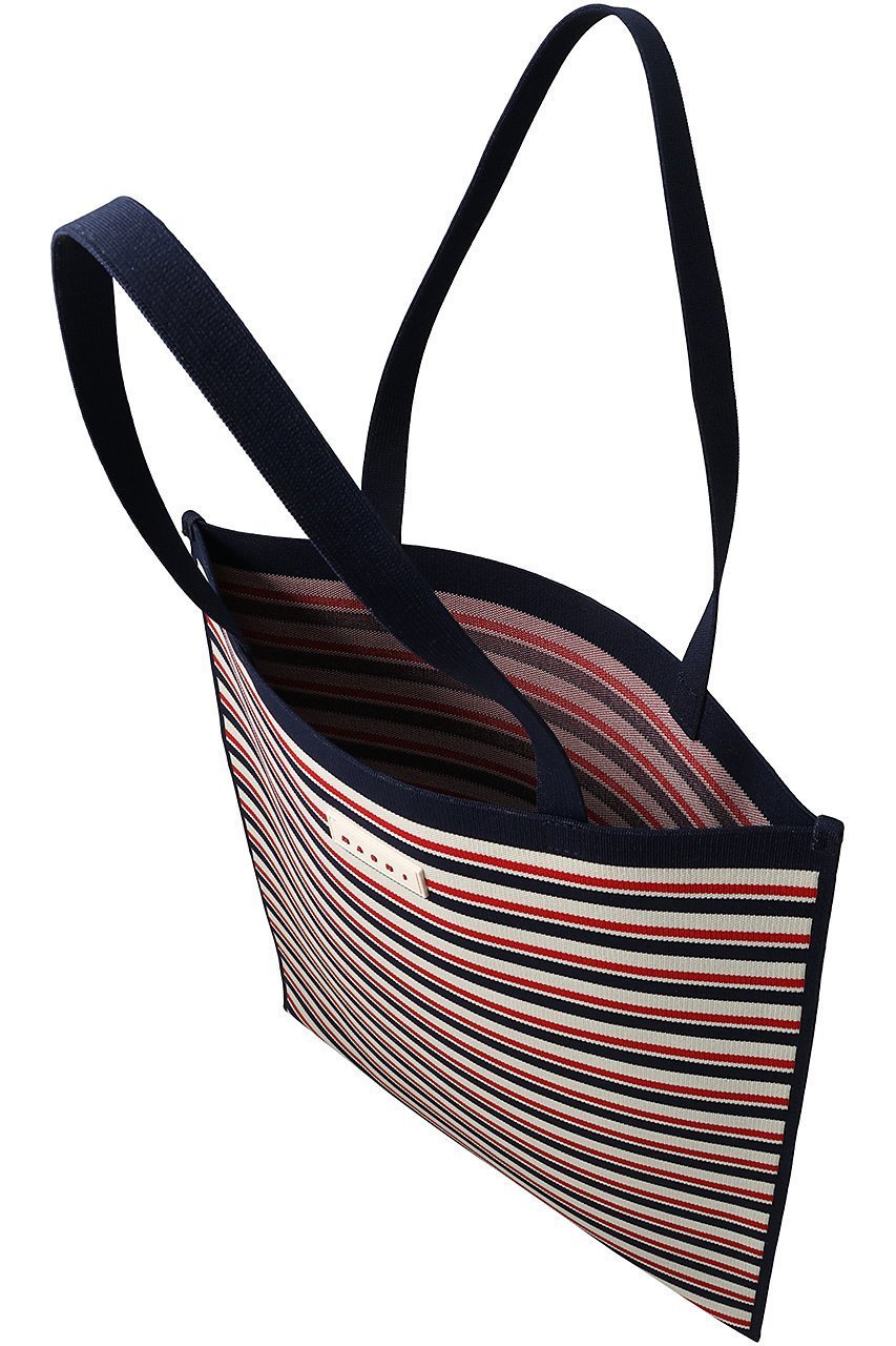 【マルニ/MARNI】のボーダーフラットトート 人気、トレンドファッション・服の通販 founy(ファニー) 　ファッション　Fashion　レディースファッション　Fashion for Women　バッグ　Bags　おすすめ　Recommended / Our Picks　コレクション　Collection, Seasonal Line　スクエア　Square, Square Shape　フラット　Flat, Flat Shoes　ボーダー　Border, Stripe　ビジネス 仕事 通勤　Business / Work / Commuting　旅行　Travel　other-5|ID: prp329100004605666 ipo3291000000034981363
