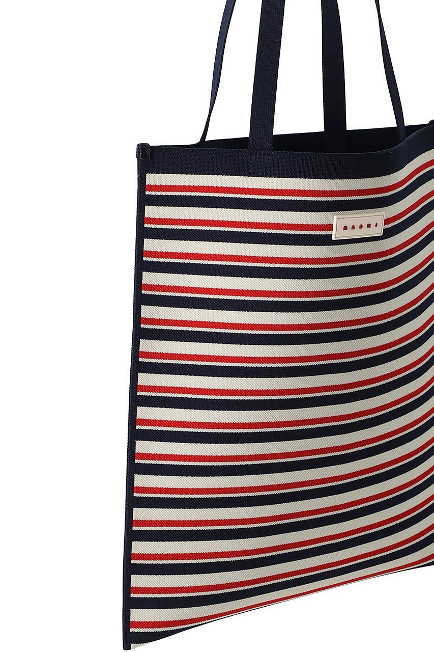 【マルニ/MARNI】のボーダーフラットトート 人気、トレンドファッション・服の通販 founy(ファニー) 　ファッション　Fashion　レディースファッション　Fashion for Women　バッグ　Bags　おすすめ　Recommended / Our Picks　コレクション　Collection, Seasonal Line　スクエア　Square, Square Shape　フラット　Flat, Flat Shoes　ボーダー　Border, Stripe　ビジネス 仕事 通勤　Business / Work / Commuting　旅行　Travel　other-4|ID: prp329100004605666 ipo3291000000035692328