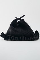 【マルティニーク/martinique】の【MAISON N.H PARIS】ラフィアフリルトートバッグ ブラック|ID: prp329100004605683 ipo3291000000032797529