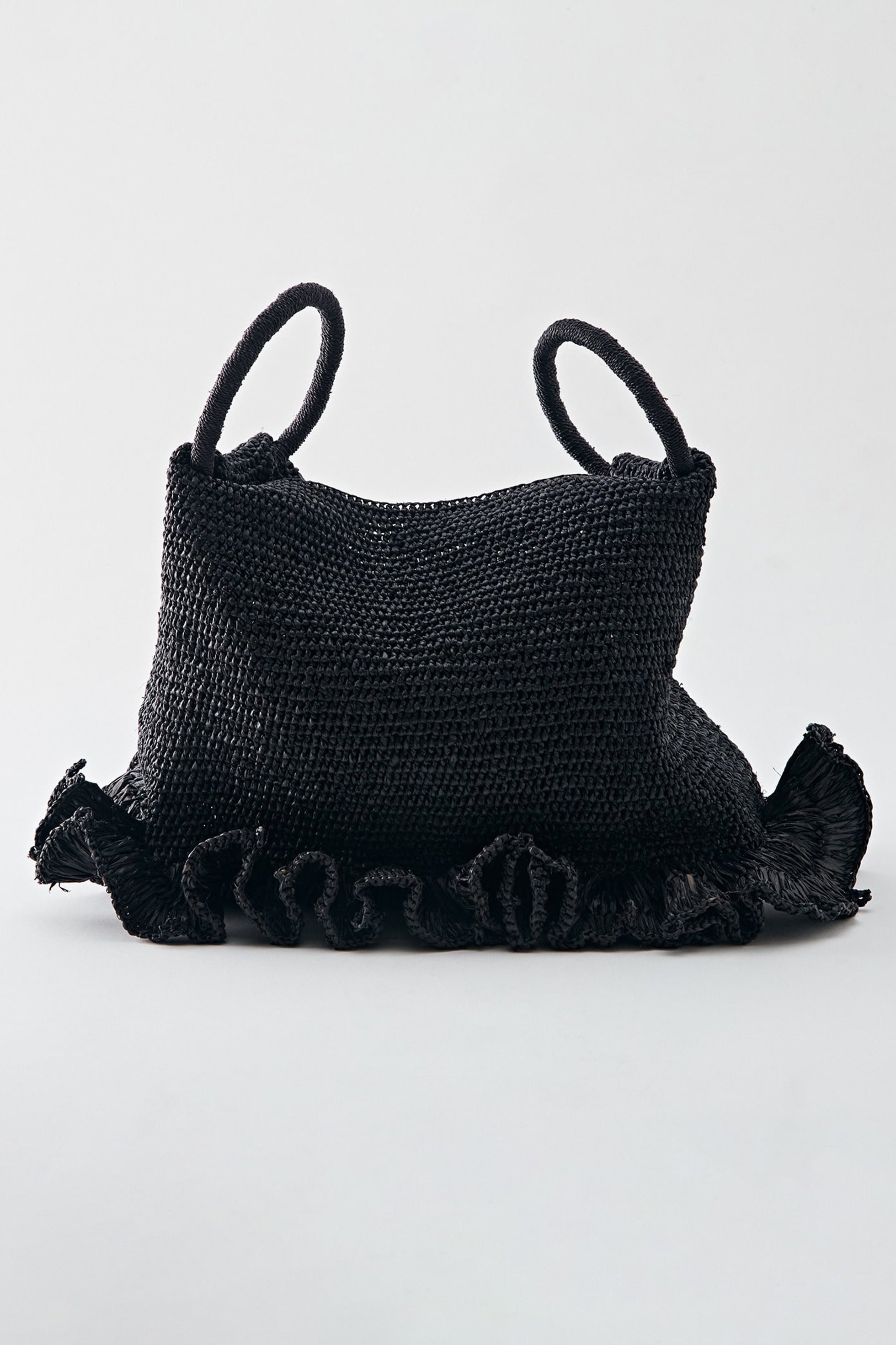 【マルティニーク/martinique】の【MAISON N.H PARIS】ラフィアフリルトートバッグ 人気、トレンドファッション・服の通販 founy(ファニー) 　ファッション　Fashion　レディースファッション　Fashion for Women　バッグ　Bags　フリル　Frill, Ruffle　ラフィア　Raffia, Natural Straw　人気　Popular, Best Seller　other-4|ID: prp329100004605683 ipo3291000000032797532