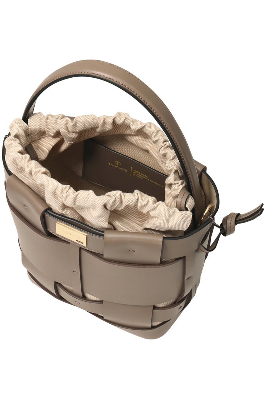 【ザンチェッティ/ZANCHETTI】のWOVEN BUCKET SMALL 人気、トレンドファッション・服の通販 founy(ファニー) 　ファッション　Fashion　レディースファッション　Fashion for Women　バッグ　Bags　バスケット　Basket, Basket Bag　メッシュ　Mesh, Net Fabric　ランダム　Random, Irregular　エレガント 上品　Elegant　再入荷　Restock / Back in Stock　巾着　Drawstring Bag, Kinchaku　春　Spring　other-5|ID: prp329100004605687 ipo3291000000032797755