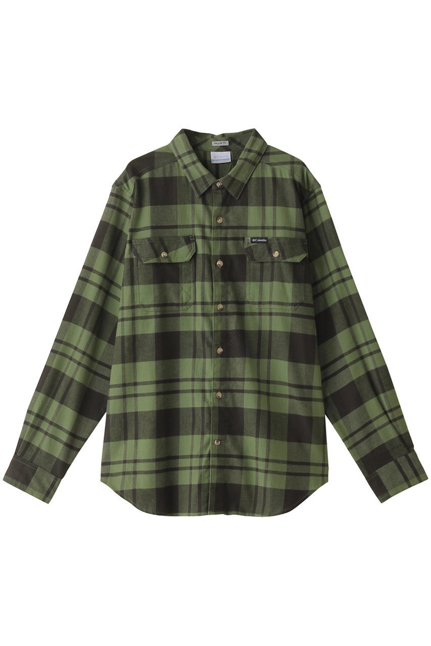 【コロンビア/Columbia / MEN】の【MEN】フレアガンストレッチフランネルシャツ インテリア・キッズ・メンズ・レディースファッション・服の通販 founy(ファニー) 　ファッション　Fashion　メンズファッション　Fashion for Men　トップス・カットソー　Cut & Sew Tops　メンズシャツ　Shirts　アウトドア　Outdoor Clothing　シンプル　Simple, Minimal　スポーツ　Sports, Activewear　スリーブ　Sleeve, Long Sleeve / Short Sleeve　チェック　Check, Plaid, Tartan　ロング　Long, Long-Length　定番　Standard, Basic Item　Canteen River Crossi|ID: prp329100004605696 ipo3291000000032804844