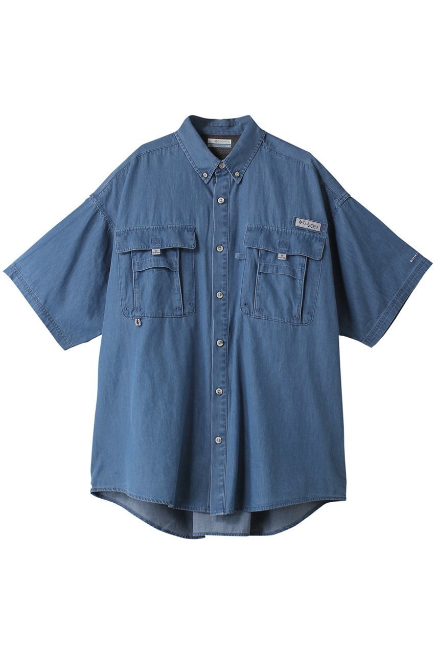 【コロンビア/Columbia / MEN】の【MEN】バハマIIデニムショートスリーブシャツ インテリア・キッズ・メンズ・レディースファッション・服の通販 founy(ファニー) 　ファッション　Fashion　メンズファッション　Fashion for Men　サマー　Summer, Summer Style　ショート　Short, Short Length　スリーブ　Sleeve, Long Sleeve / Short Sleeve　デニム　Denim, Jeans Material　ポケット　Pocket, Pocket Detail　ループ　Loop, Loop Knit　Carbon Denim|ID: prp329100004605714 ipo3291000000032805608