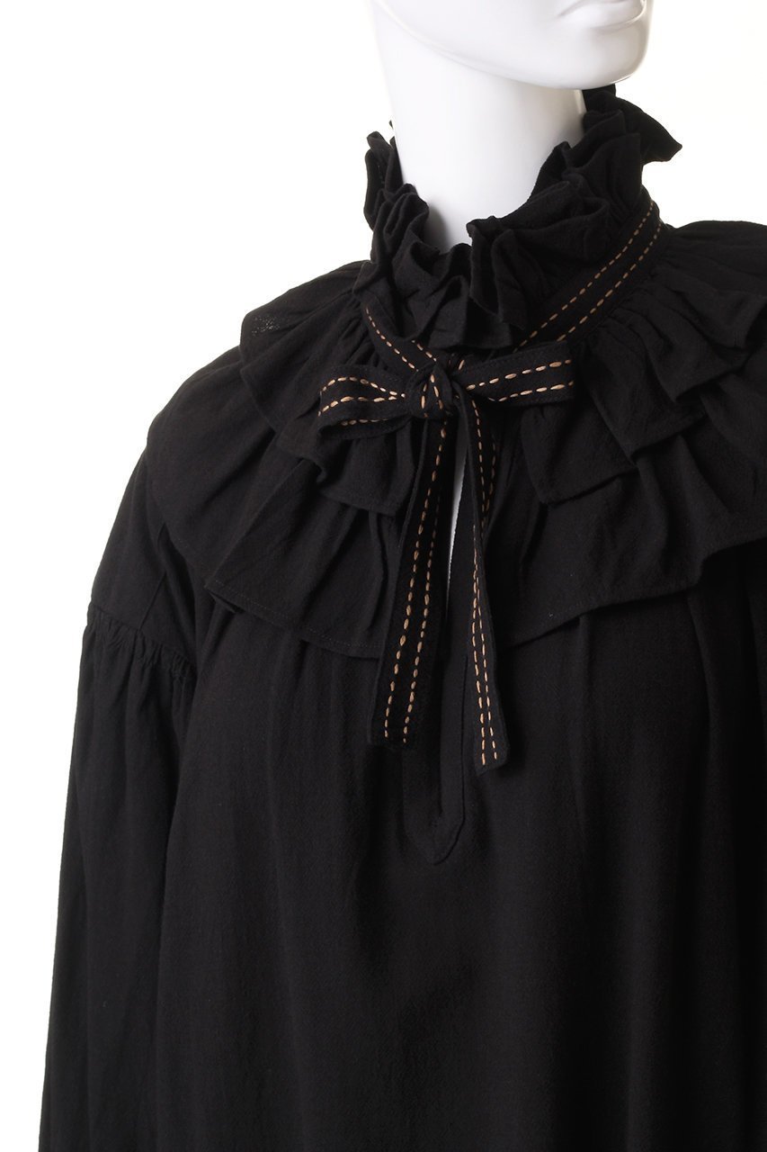 【プレインピープル/PLAIN PEOPLE】の【The fabric of Freedom】CLIMBED COTTON ワンピース 人気、トレンドファッション・服の通販 founy(ファニー) 　ファッション　Fashion　レディースファッション　Fashion for Women　ワンピース　Dresses　チュニック　Tunic Tops & Dresses　チュニック　Tunic, Long Top　ハンド　Hand, Handmade　パーティ　Party, Party Style　フェミニン　Feminine, Girly　リボン　Ribbon, Bow　ロング　Long, Long-Length　other-5|ID: prp329100004605721 ipo3291000000032808846