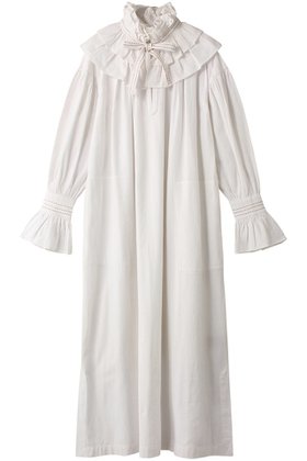 【プレインピープル/PLAIN PEOPLE】の【The fabric of Freedom】CLIMBED COTTON ワンピース 人気、トレンドファッション・服の通販 founy(ファニー) ファッション Fashion レディースファッション Fashion for Women ワンピース Dresses チュニック Tunic Tops & Dresses チュニック Tunic, Long Top ハンド Hand, Handmade パーティ Party, Party Style フェミニン Feminine, Girly リボン Ribbon, Bow ロング Long, Long-Length 再入荷 Restock / Back in Stock |ID:prp329100004605721