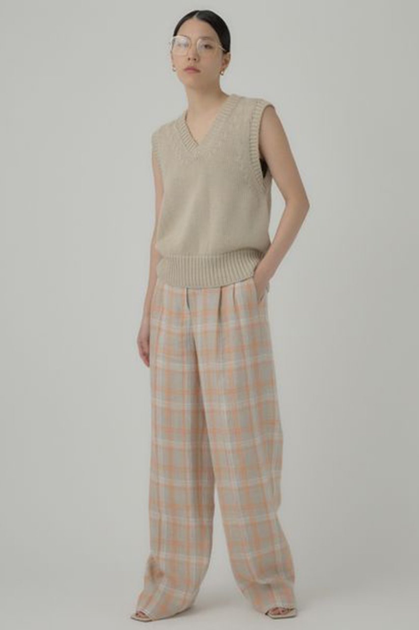 【カオス/Chaos】の【BERNARD ZINS×Chaos】別注パンツ 人気、トレンドファッション・服の通販 founy(ファニー) 　ファッション　Fashion　レディースファッション　Fashion for Women　パンツ　Pants & Trousers　オレンジ　Orange　春　Spring　キャンバス　Canvas, Canvas Fabric　クラシック　Classic, Timeless Style　シンプル　Simple, Minimal　ストレート　Straight, Straight Cut　スラックス　Slacks, Dress Pants　バランス　Balance, Style Balance　フランス　France, French　別注　Limited Edition, Custom Order　マニッシュ　Mannish, Boyish　メンズ　Men's, Menswear　リネン　Linen, Linen Fabric　ワイド　Wide, Wide Fit　S/S・春夏　SS, Spring/Summer, Warm Season　夏　Summer　other-2|ID: prp329100004605723 ipo3291000000032809701