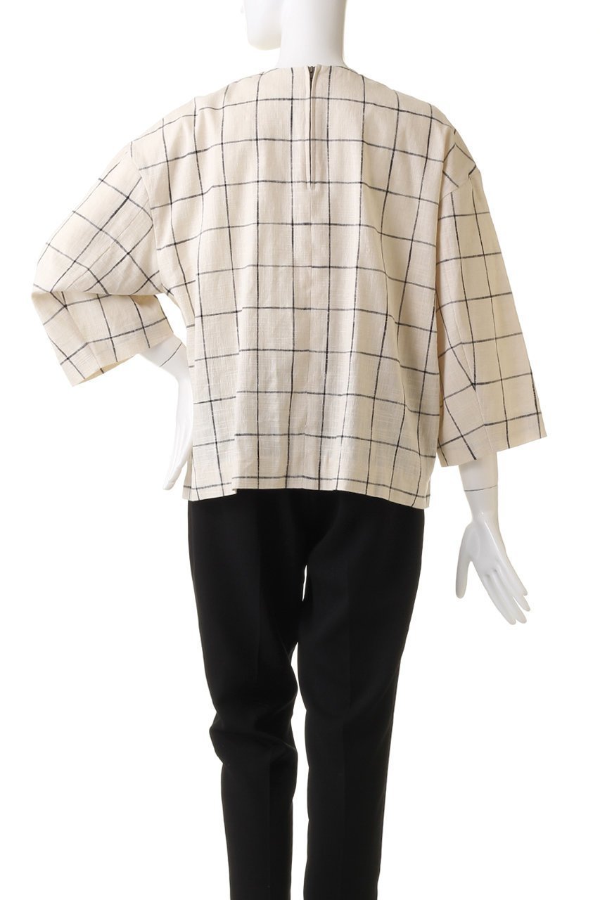 【プレインピープル/PLAIN PEOPLE】のウィンドウペンプルオーバー 人気、トレンドファッション・服の通販 founy(ファニー) 　ファッション　Fashion　レディースファッション　Fashion for Women　トップス・カットソー　Cut & Sew Tops　シャツ・ブラウス・オフィスカジュアル　Elegant Blouses & Button-Ups　カジュアルプルオーバー・ニットトップス　Pullovers & Knit Tops / Casual Pullovers　クール　Cool, Chic　ショルダー　Shoulder, Shoulder Strap　ジップ　Zip, Zipper　スリーブ　Sleeve, Long Sleeve / Short Sleeve　ドロップ　Drop Shoulder, Dropped Style　ボックス　Boxy, Box Shape　リネン　Linen, Linen Fabric　ロング　Long, Long-Length　春　Spring　other-4|ID: prp329100004605726 ipo3291000000032814564