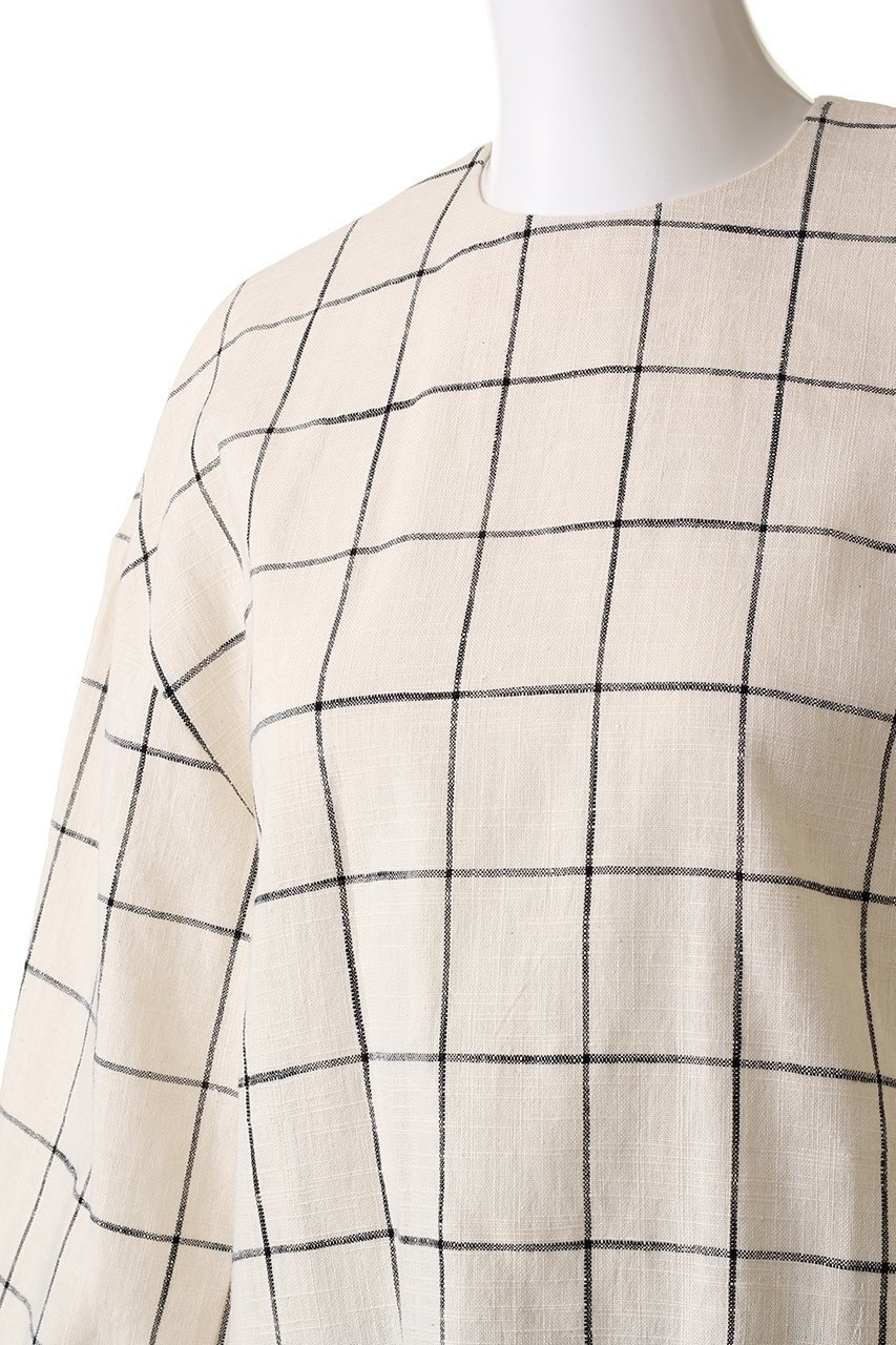 【プレインピープル/PLAIN PEOPLE】のウィンドウペンプルオーバー 人気、トレンドファッション・服の通販 founy(ファニー) 　ファッション　Fashion　レディースファッション　Fashion for Women　トップス・カットソー　Cut & Sew Tops　シャツ・ブラウス・オフィスカジュアル　Elegant Blouses & Button-Ups　カジュアルプルオーバー・ニットトップス　Pullovers & Knit Tops / Casual Pullovers　クール　Cool, Chic　ショルダー　Shoulder, Shoulder Strap　ジップ　Zip, Zipper　スリーブ　Sleeve, Long Sleeve / Short Sleeve　ドロップ　Drop Shoulder, Dropped Style　ボックス　Boxy, Box Shape　リネン　Linen, Linen Fabric　ロング　Long, Long-Length　春　Spring　other-5|ID: prp329100004605726 ipo3291000000032814565