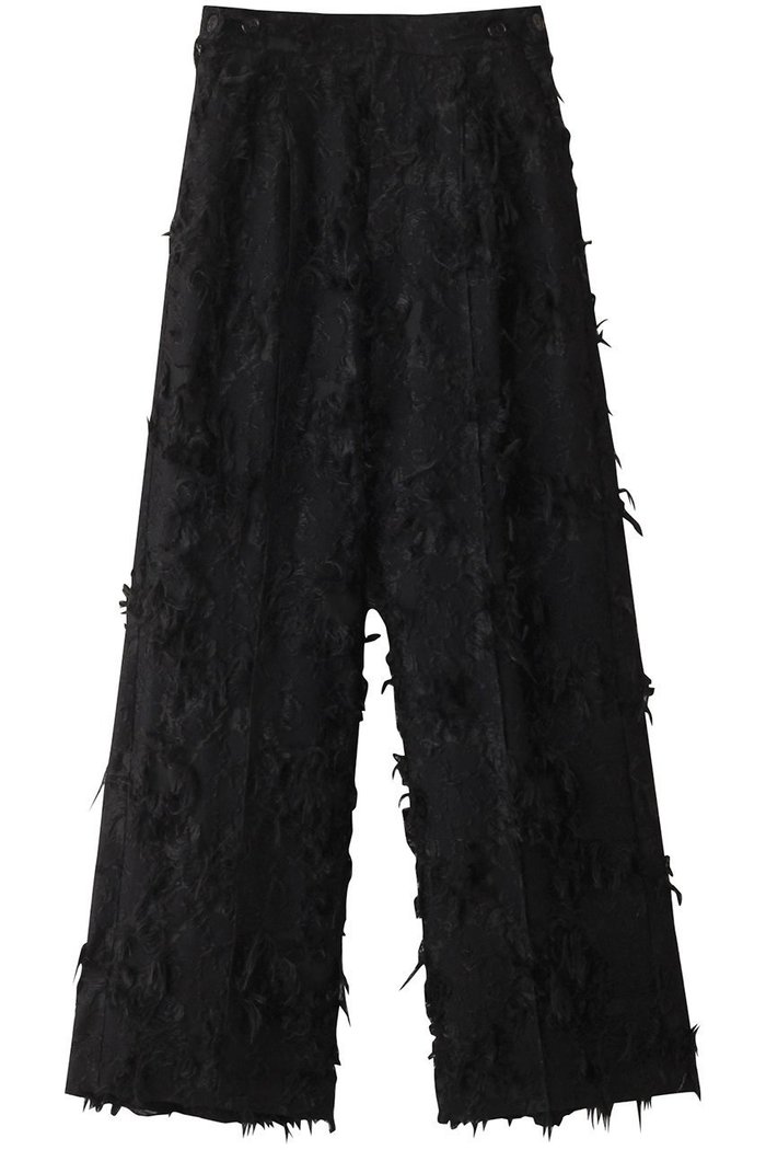 【メゾンスペシャル/MAISON SPECIAL】のCut Fringe Jacquard Pants/カットフリンジジャガードパンツ インテリア・キッズ・メンズ・レディースファッション・服の通販 founy(ファニー) https://founy.com/ ファッション Fashion レディースファッション Fashion for Women パンツ Pants & Trousers シンプル Simple, Minimal ストレート Straight, Straight Cut セットアップ Set-Up, Coordinated Outfit |ID: prp329100004605747 ipo3291000000034910108