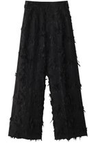【メゾンスペシャル/MAISON SPECIAL】のCut Fringe Jacquard Pants/カットフリンジジャガードパンツ BLK(ブラック)|ID: prp329100004605747 ipo3291000000034910110
