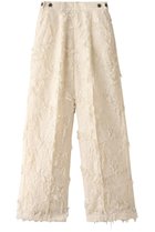 【メゾンスペシャル/MAISON SPECIAL】のCut Fringe Jacquard Pants/カットフリンジジャガードパンツ IVR(アイボリー)|ID: prp329100004605747 ipo3291000000034910112