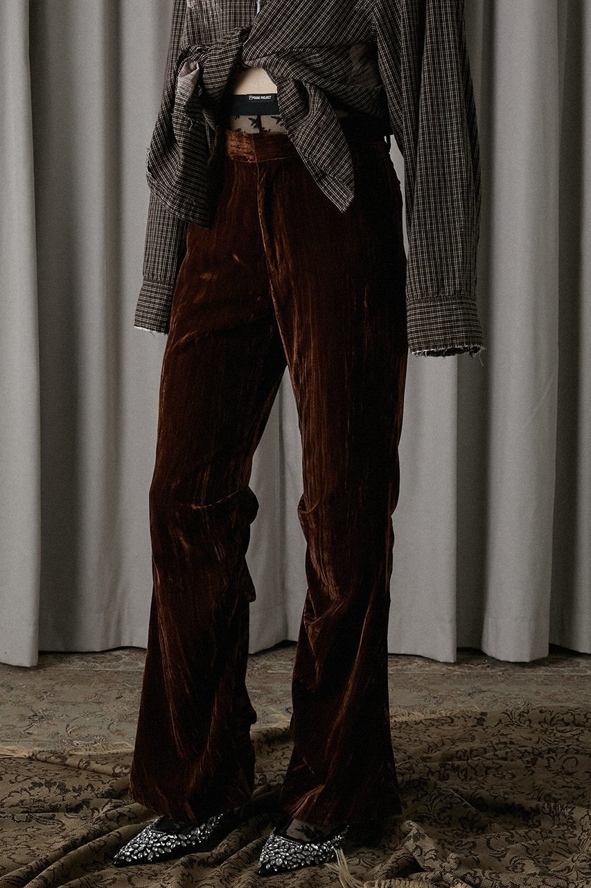 【プランク プロジェクト/PRANK PROJECT】のベルベッドフレアパンツ / Velvet Flare Pants 人気、トレンドファッション・服の通販 founy(ファニー) ファッション Fashion レディースファッション Fashion for Women パンツ Pants & Trousers ジャケット Jacket, Outerwear セットアップ Set-Up, Coordinated Outfit ドレープ Drape, Draping Fabric フレア Flare, Flared ベルベット Velvet, Velvety other-6|ID: prp329100004605749 ipo3291000000034423210