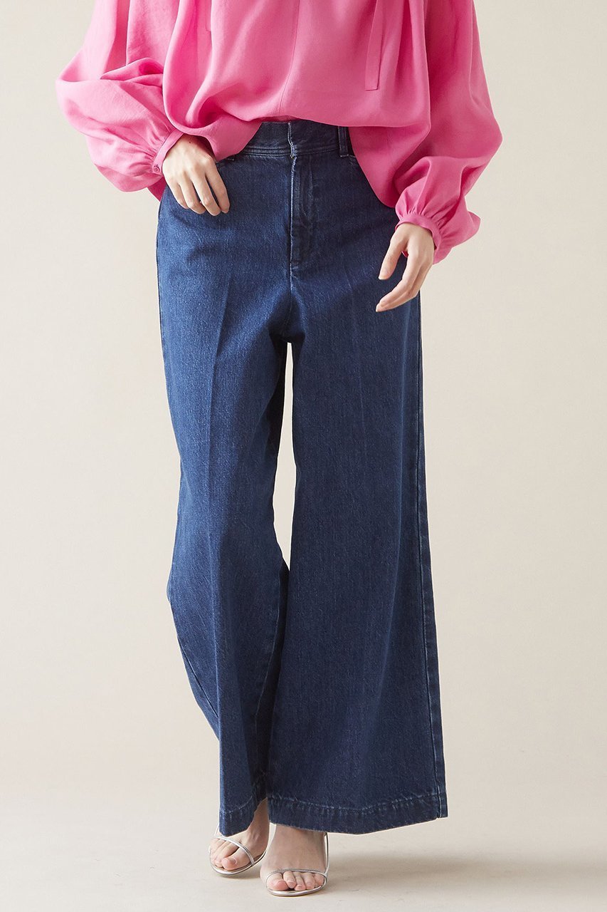 【マルティニーク/martinique】のデニムフレアスラックス(セットアップ可) 人気、トレンドファッション・服の通販 founy(ファニー) 　ファッション　Fashion　レディースファッション　Fashion for Women　セットアップ　Matching Sets　レディースパンツ・ボトムス　Pants & Trousers / Bottoms　パンツ　Pants & Trousers　デニムパンツ・ジーンズ・美脚デニム　Denim Jeans & Pants　おすすめ　Recommended / Our Picks　ジャケット　Jacket, Outerwear　スラックス　Slacks, Dress Pants　セットアップ　Set-Up, Coordinated Outfit　センター　Center, Center Line　デニム　Denim, Jeans Material　フレア　Flare, Flared　other-3|ID: prp329100004605751 ipo3291000000032817473