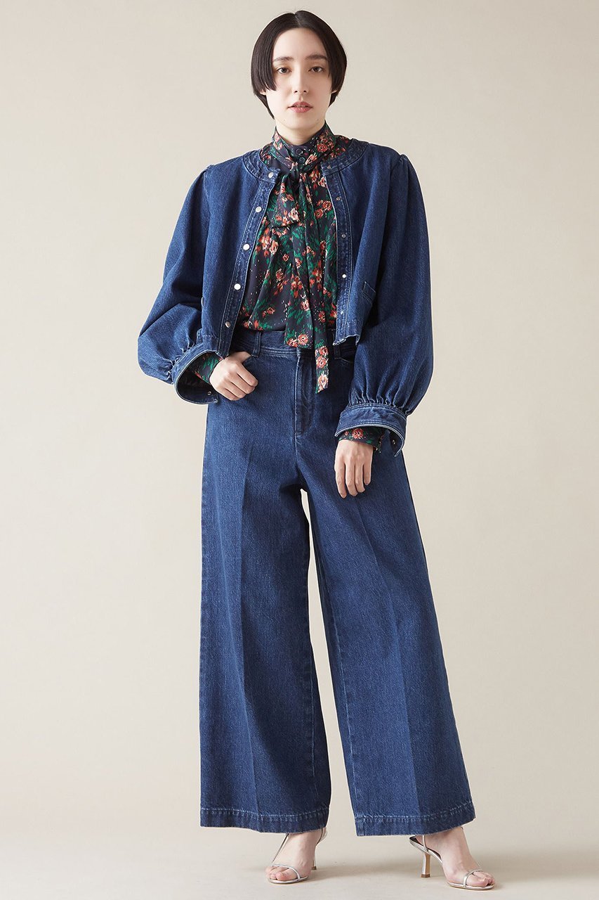【マルティニーク/martinique】のデニムフレアスラックス(セットアップ可) 人気、トレンドファッション・服の通販 founy(ファニー) 　ファッション　Fashion　レディースファッション　Fashion for Women　セットアップ　Matching Sets　レディースパンツ・ボトムス　Pants & Trousers / Bottoms　パンツ　Pants & Trousers　デニムパンツ・ジーンズ・美脚デニム　Denim Jeans & Pants　おすすめ　Recommended / Our Picks　ジャケット　Jacket, Outerwear　スラックス　Slacks, Dress Pants　セットアップ　Set-Up, Coordinated Outfit　センター　Center, Center Line　デニム　Denim, Jeans Material　フレア　Flare, Flared　other-8|ID: prp329100004605751 ipo3291000000032817478