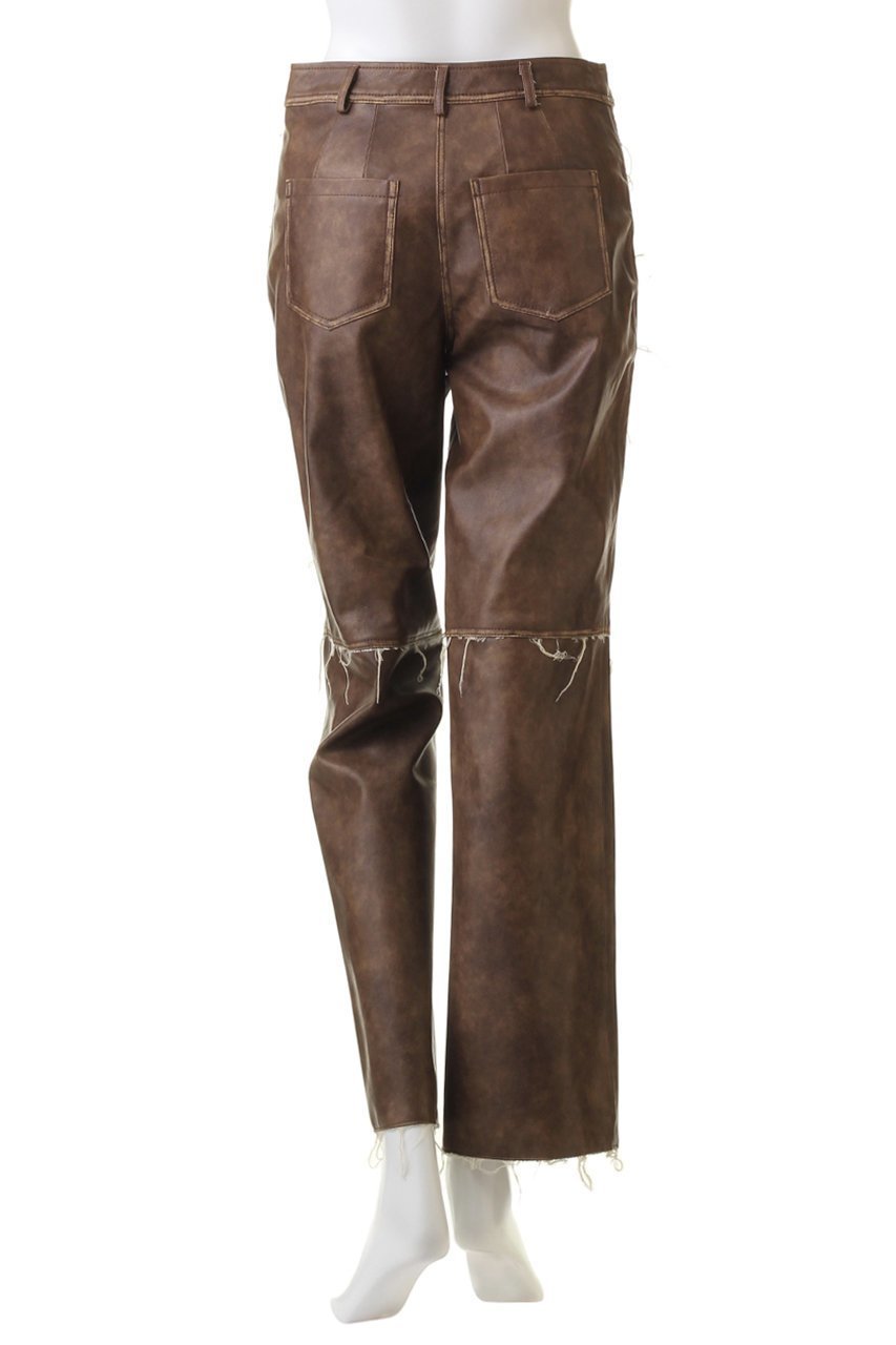 【メゾンスペシャル/MAISON SPECIAL】のVegan Leather Cut Off Pants/ヴィーガンレザーカットオフパンツ 人気、トレンドファッション・服の通販 founy(ファニー) 　ファッション　Fashion　レディースファッション　Fashion for Women　パンツ　Pants & Trousers　ウォッシュ　Washed Finish　ヴィンテージ　Vintage Style　セットアップ　Set-Up, Coordinated Outfit　トレンド　Trend, Trending Now　パイソン　Python, Snakeskin Pattern　other-4|ID: prp329100004605754 ipo3291000000032817605
