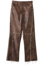 【メゾンスペシャル/MAISON SPECIAL】のfaux Leather Cut Off Pants/フェイクレザーカットオフパンツ BRN(ブラウン)|ID: prp329100004605754 ipo3291000000035056022