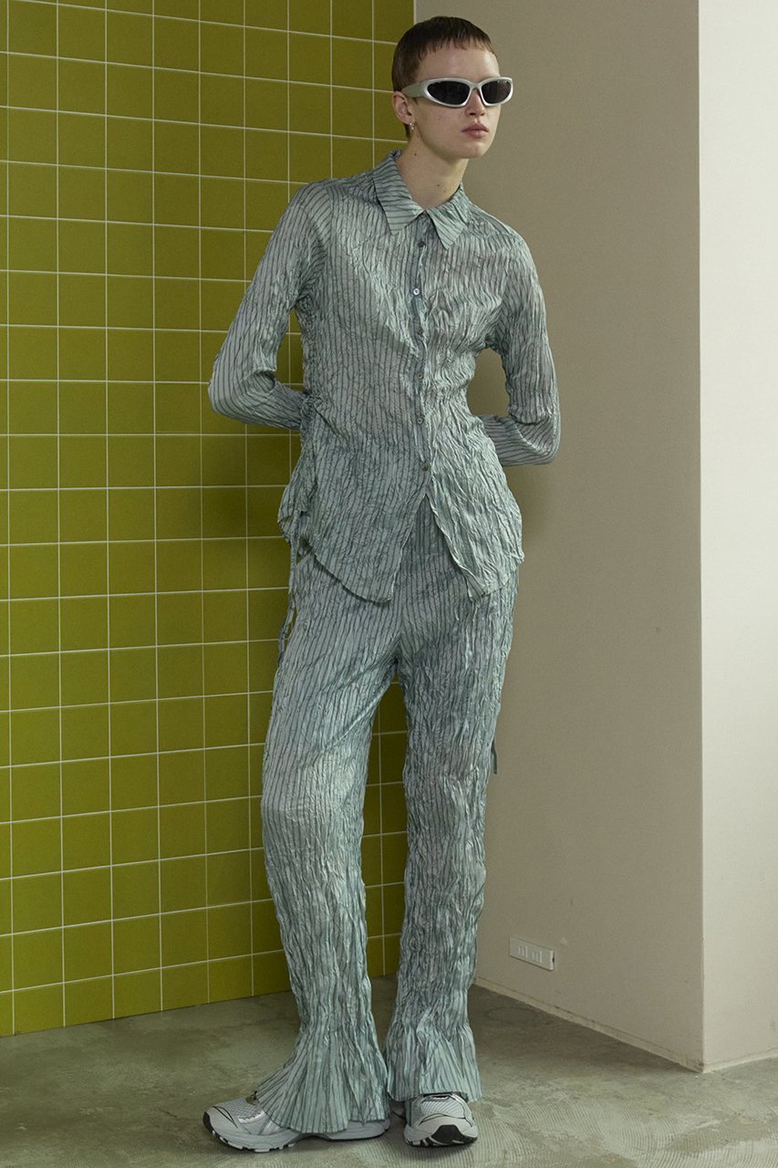 【メゾンスペシャル/MAISON SPECIAL】のTwist Pleats Easy Flare Pants/ツイストプリーツイージーフレアパンツ 人気、トレンドファッション・服の通販 founy(ファニー) 　ファッション　Fashion　レディースファッション　Fashion for Women　パンツ　Pants & Trousers　インナー　Innerwear　ストライプ　Stripe, Striped Pattern　スペシャル　Special, Limited Edition　セットアップ　Set-Up, Coordinated Outfit　フレア　Flare, Flared　other-7|ID: prp329100004605755 ipo3291000000035637603