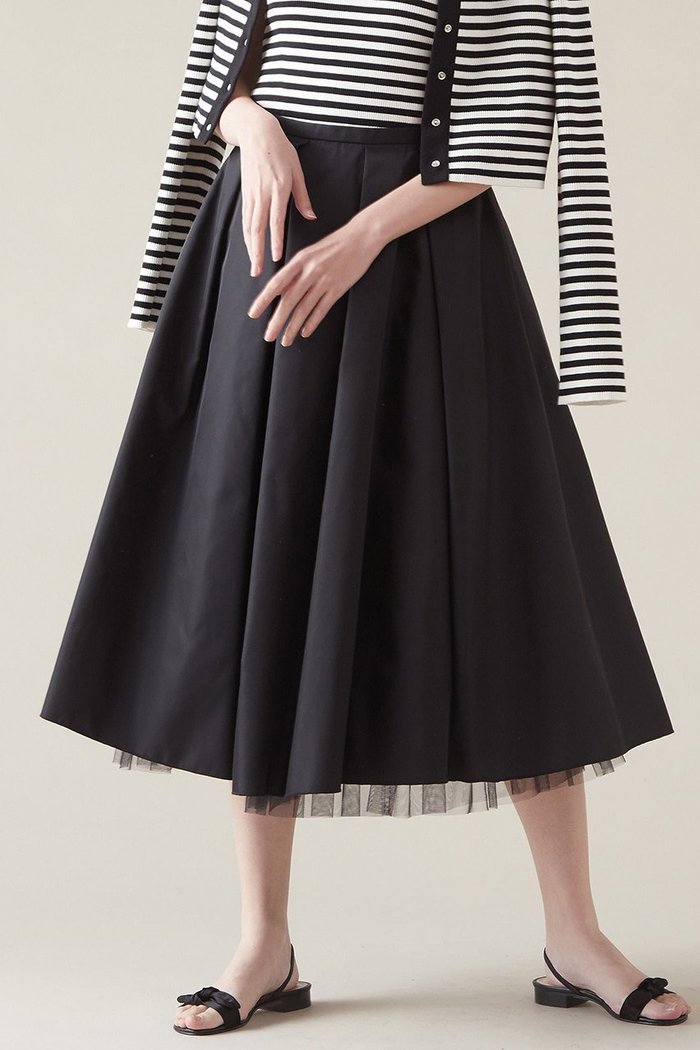 【マルティニーク/martinique】のタックスカート インテリア・キッズ・メンズ・レディースファッション・服の通販 founy(ファニー) https://founy.com/ ファッション Fashion レディースファッション Fashion for Women スカート Skirts インナー Innerwear コンパクト Compact, Small Size チュール Tulip, Tulip Motif トレンド Trend, Trending Now フェミニン Feminine, Girly |ID: prp329100004605758 ipo3291000000035042504