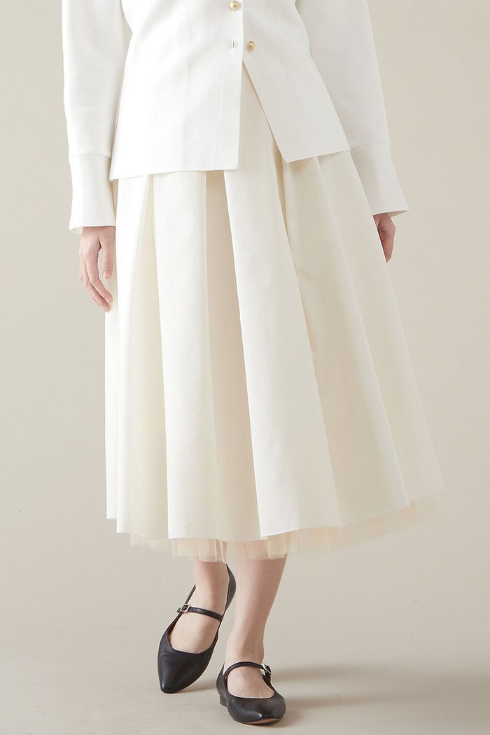 【マルティニーク/martinique】のタックスカート インテリア・キッズ・メンズ・レディースファッション・服の通販 founy(ファニー) https://founy.com/ ファッション Fashion レディースファッション Fashion for Women スカート Skirts インナー Innerwear コンパクト Compact, Small Size チュール Tulip, Tulip Motif トレンド Trend, Trending Now フェミニン Feminine, Girly |ID: prp329100004605758 ipo3291000000036370474