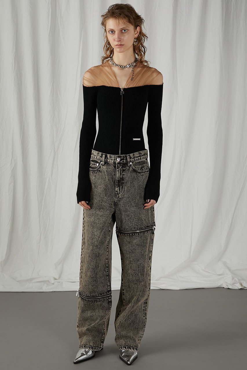 【プランク プロジェクト/PRANK PROJECT】のアシンメトリーファスナーデニム / Asymmetry Fastener Denim 人気、トレンドファッション・服の通販 founy(ファニー) 　ファッション　Fashion　レディースファッション　Fashion for Women　パンツ　Pants & Trousers　デニムパンツ・ジーンズ・美脚デニム　Denim Jeans & Pants　アシンメトリー　Asymmetrical Style　スリット　Slit, Slit Detail　デニム　Denim, Jeans Material　A/W・秋冬　Autumn/Winter　other-8|ID: prp329100004605762 ipo3291000000032817744