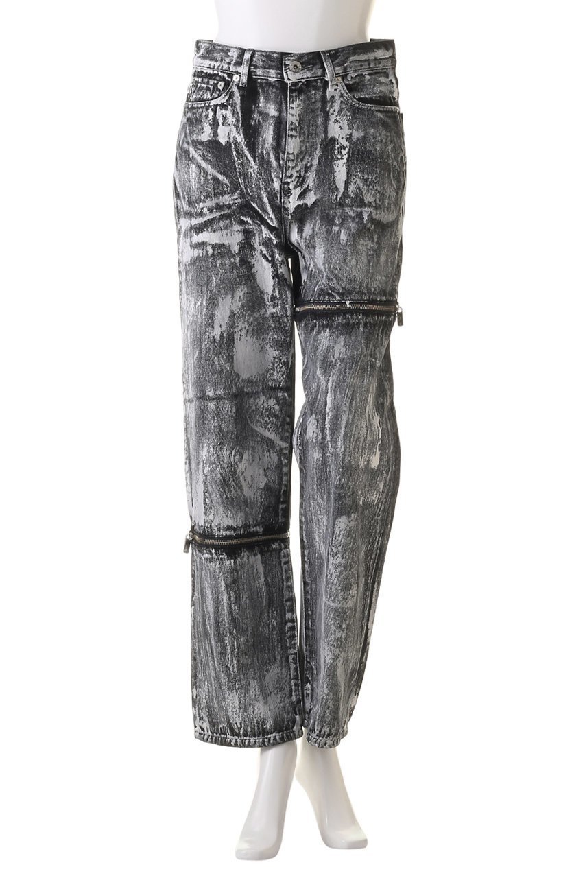 【プランク プロジェクト/PRANK PROJECT】のアシンメトリーファスナーペンキデニム / Asymmetry Fastener Paint De 人気、トレンドファッション・服の通販 founy(ファニー) 　ファッション　Fashion　レディースファッション　Fashion for Women　パンツ　Pants & Trousers　デニムパンツ・ジーンズ・美脚デニム　Denim Jeans & Pants　アシンメトリー　Asymmetrical Style　スリット　Slit, Slit Detail　デニム　Denim, Jeans Material　A/W・秋冬　Autumn/Winter　other-2|ID: prp329100004605763 ipo3291000000032817747