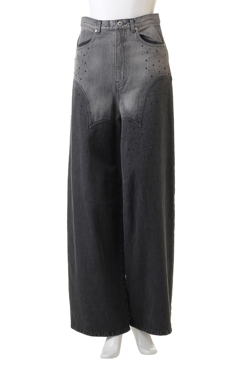 【プランク プロジェクト/PRANK PROJECT】のハートビジューデニムパンツ / Heart Bijou Denim Pants 人気、トレンドファッション・服の通販 founy(ファニー) 　ファッション　Fashion　レディースファッション　Fashion for Women　パンツ　Pants & Trousers　デニムパンツ・ジーンズ・美脚デニム　Denim Jeans & Pants　デニム　Denim, Jeans Material　フィット　Fit, Slim Fit　ブリーチ　Bleach, Washed Finish　ランダム　Random, Irregular　ルーズ　Loose, Oversized　other-2|ID: prp329100004605767 ipo3291000000032818065