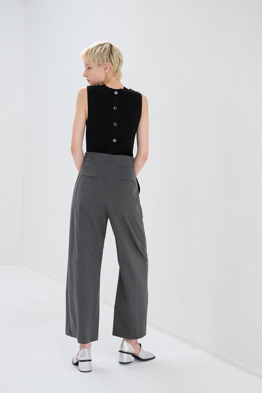 【ランバン オン ブルー/LANVIN en Bleu】のピンストライプワイドパンツ 人気、トレンドファッション・服の通販 founy(ファニー) 　ファッション　Fashion　レディースファッション　Fashion for Women　パンツ　Pants & Trousers　カットソー　Cut and Sewn Top　センター　Center, Center Line　ツイル　Twist, Twisted Detail　ファブリック　Fabric, Textile　ミックス　Mix, Mixed Style　ロング　Long, Long-Length　ワイド　Wide, Wide Fit　other-7|ID: prp329100004605771 ipo3291000000032818229