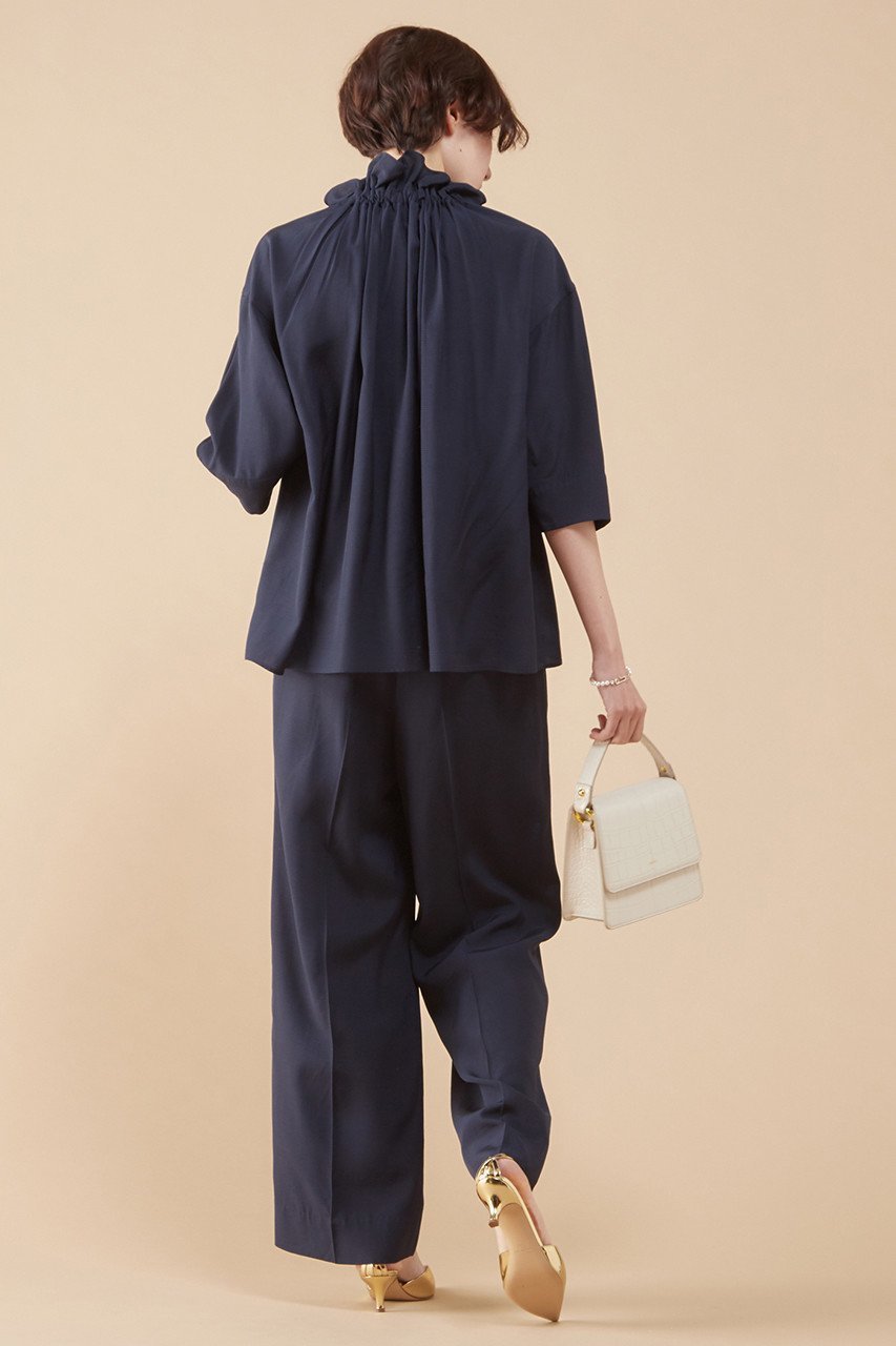 【マルティニーク/martinique】のバックゴムストレートパンツ 人気、トレンドファッション・服の通販 founy(ファニー) 　ファッション　Fashion　レディースファッション　Fashion for Women　パンツ　Pants & Trousers　バッグ　Bags　おすすめ　Recommended / Our Picks　ストレート　Straight, Straight Cut　セットアップ　Set-Up, Coordinated Outfit　センター　Center, Center Line　チェック　Check, Plaid, Tartan　バランス　Balance, Style Balance　フロント　Front, Front Design　ワイド　Wide, Wide Fit　エレガント 上品　Elegant　other-2|ID: prp329100004605773 ipo3291000000032818379