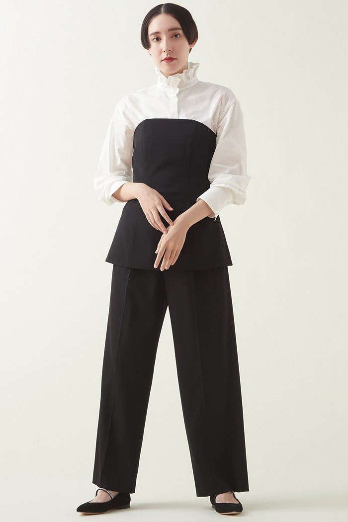 【マルティニーク/martinique】のW/Vi2タックパンツ[セットアップ対応可] インテリア・キッズ・メンズ・レディースファッション・服の通販 founy(ファニー) https://founy.com/ ファッション Fashion レディースファッション Fashion for Women セットアップ Matching Sets レディースパンツ・ボトムス Pants & Trousers / Bottoms パンツ Pants & Trousers セットアップ Set-Up, Coordinated Outfit ツイル Twist, Twisted Detail ビスチェ Bustier, Corset Top |ID: prp329100004605774 ipo3291000000035391558