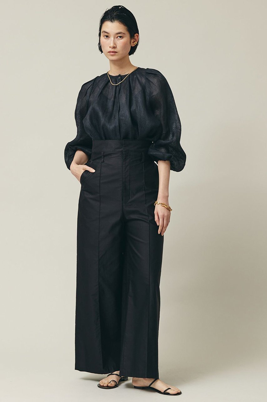 【カレンソロジー/Curensology】のコットンハイウエストパンツ 人気、トレンドファッション・服の通販 founy(ファニー) 　ファッション　Fashion　レディースファッション　Fashion for Women　パンツ　Pants & Trousers　なめらか　Smooth, Silky Texture　センター　Center, Center Line　ミリタリー　Military, Army Style　ループ　Loop, Loop Knit　ワイド　Wide, Wide Fit　ワーク　Workwear, Utility Style　エレガント 上品　Elegant　other-2|ID: prp329100004605776 ipo3291000000032818511